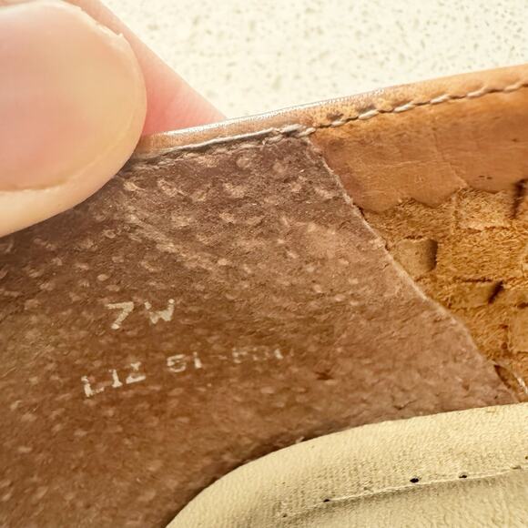 Trotters Liz Woven Leather Flats Shoes Womens Size 7 W Lightly Used - Picture 5 of 5